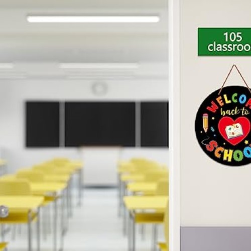 WaaHome Welcome Sign for Classroom Door Decorations 11.3 Welcome ...