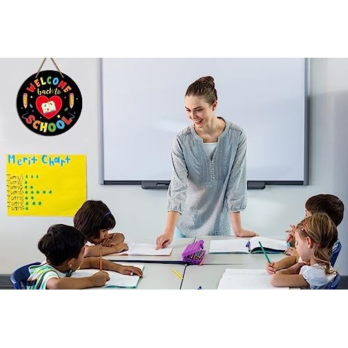 WaaHome Welcome Sign for Classroom Door Decorations 11.3 Welcome ...