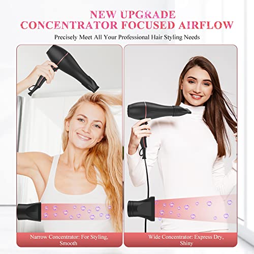 WADODO Ionic Hair Dryer, 2200W Professional Blow Dryer Fast Drying...