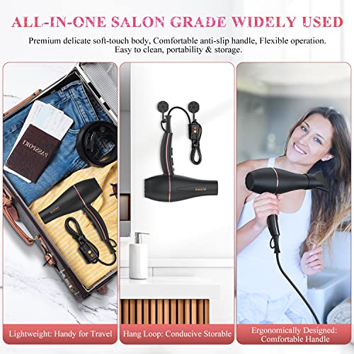 WADODO Ionic Hair Dryer, 2200W Professional Blow Dryer Fast Drying...