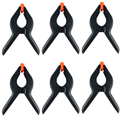 WAENLIR 6-Piece 6inch Nylon Spring Clamp Set Plastics Clips for ba...
