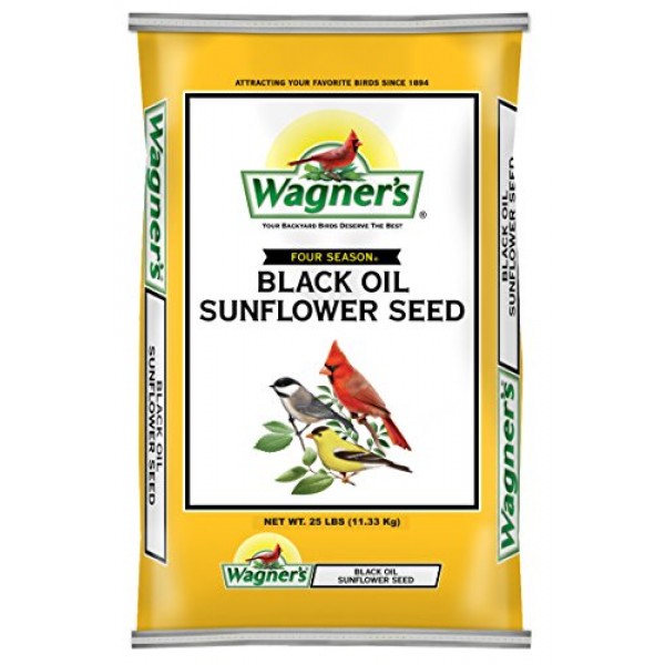 Wagners 76027 Black Oil Sunflower, 25-Pound Bag