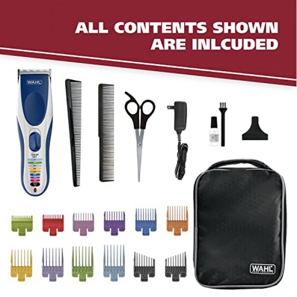 Wahl Color Pro Cordless Rechargeable Hair Clipper & Trimmer – Easy...