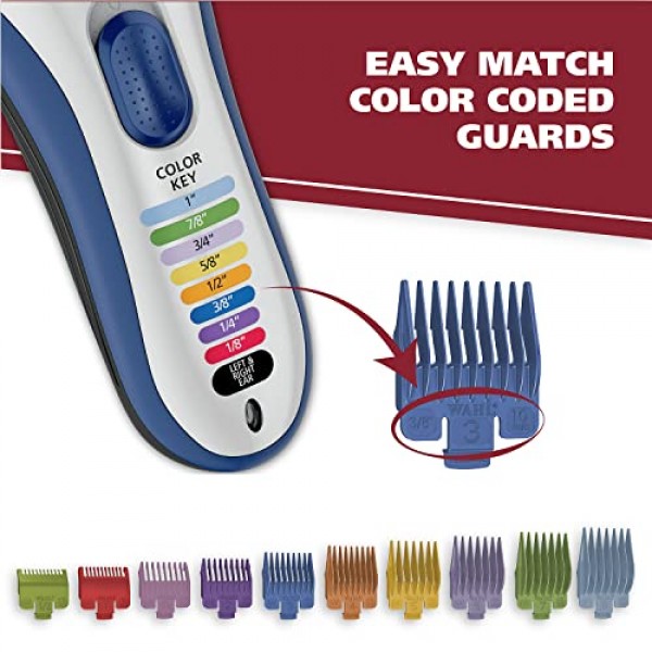 Wahl Color Pro Cordless Rechargeable Hair Clipper & Trimmer – Easy...