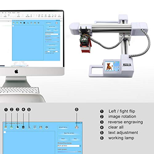 WAINLUX L1 Fixed-Focus Laser Engraver,30W Laser Engraving Machine ...