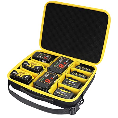waitley Battery Carrying Storage Case Compatible with Dewalt 8v/12...