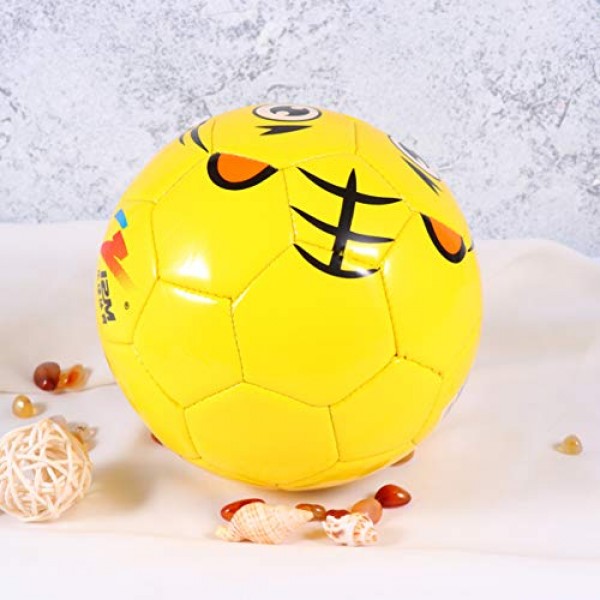 Wakauto Kid and Toddler Soccer Ball, PVC Small FootballYellow Bot...
