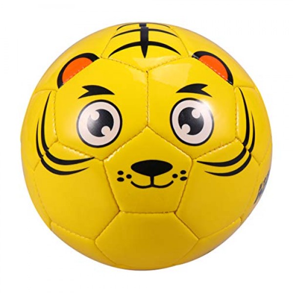 Wakauto Kid and Toddler Soccer Ball, PVC Small FootballYellow Bot...