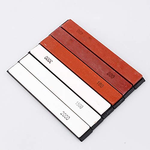 Wakects Sharpening Stone Set, 6pcs Professional Sharpening Whetsto...