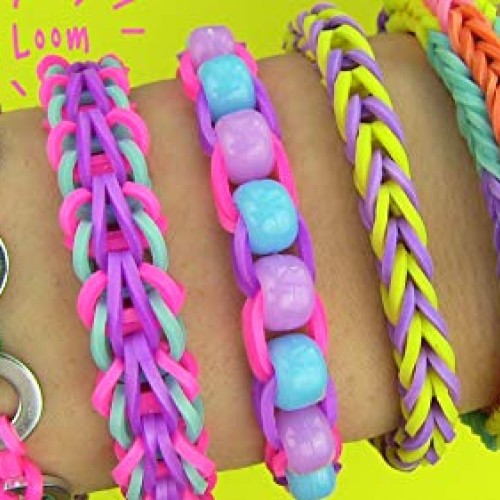 Rainbow Rubber Bands Refill Kit-Assorted Colors Loom Bands2000+-...