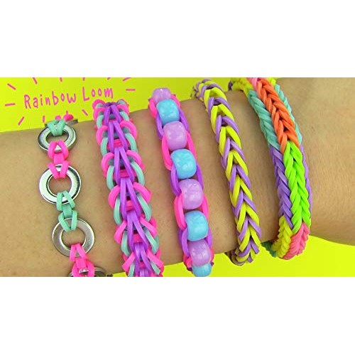 Rainbow Rubber Bands Refill Kit-Assorted Colors Loom Bands2000+-...