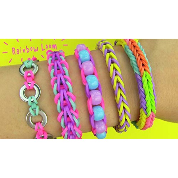 Rainbow Rubber Bands Refill Kit-Assorted Colors Loom Bands2000+-...