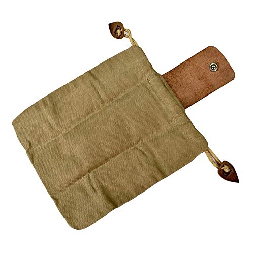 Foldable Foraging Bag, Waterproof Waxed Canvas Foraging Pouch, Mus...