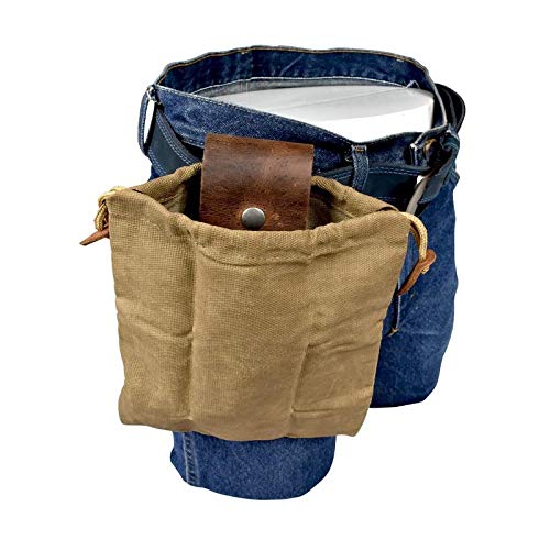 Foldable Foraging Bag, Waterproof Waxed Canvas Foraging Pouch, Mus...
