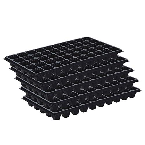 Walbest 5 Pack Plant Germination Trays with Drain Holes, Large Pla...
