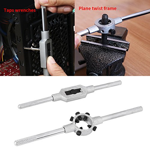 32pcs M3-M12 Tap and Die Set with Wrench Thread Gauge, Alloy Steel...