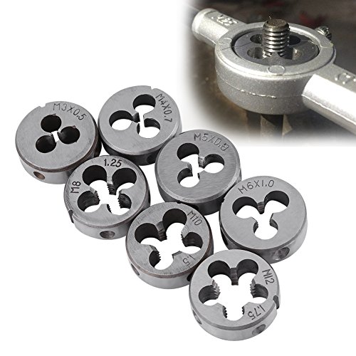 32pcs M3-M12 Tap and Die Set with Wrench Thread Gauge, Alloy Steel...