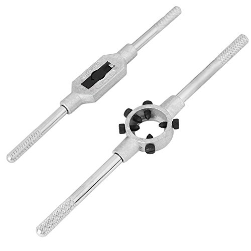 32pcs M3-M12 Tap and Die Set with Wrench Thread Gauge, Alloy Steel...