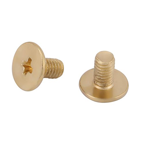 Pack of 20 Sets Brass Round Head Button Stud, Leathercraft Screws ...