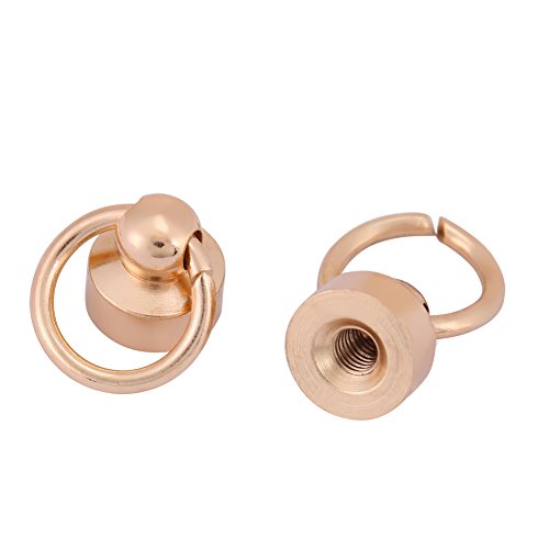 Pack of 20 Sets Brass Round Head Button Stud, Leathercraft Screws ...