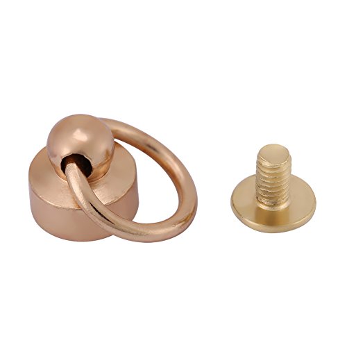Pack of 20 Sets Brass Round Head Button Stud, Leathercraft Screws ...
