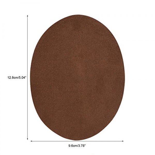 Repair Patches, Pack of 10 Assorted Color Oval PU Leather Patch Re...
