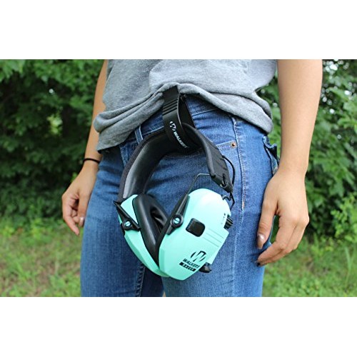 Walkers Razor Slim GWP-RSEM-LTL Electronic Muff Light Teal, 2 AA...