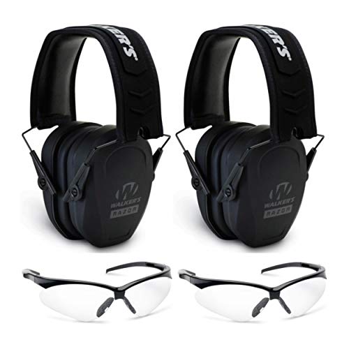 Walkers Game Ear Double Range Safety Kit: Two Razor Slim Hearing P...
