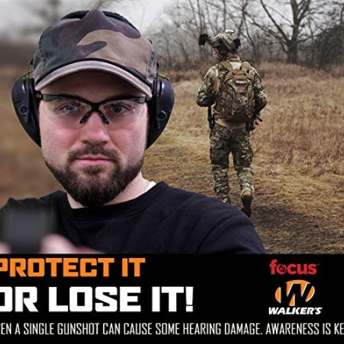 Walkers Razor Hearing Protection Earmuff w/ Walkers Razor Ear Mu...