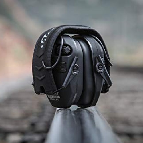 Walkers Razor Quad Electronic Bluetooth Muff-Black