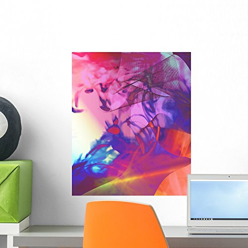 Wallmonkeys Techno Psychedelia Wall Mural Peel and Stick Graphic ...