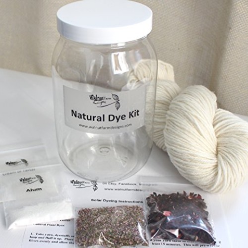 Purple & Pink Natural Dye Kit for Naturally Plant Dyed Yarn Natura...
