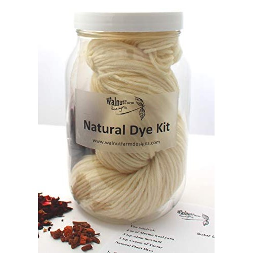 Purple & Pink Natural Dye Kit for Naturally Plant Dyed Yarn Natura...