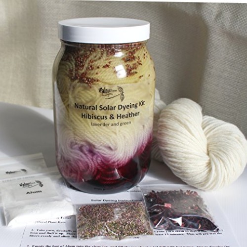 Purple & Pink Natural Dye Kit for Naturally Plant Dyed Yarn Natura...