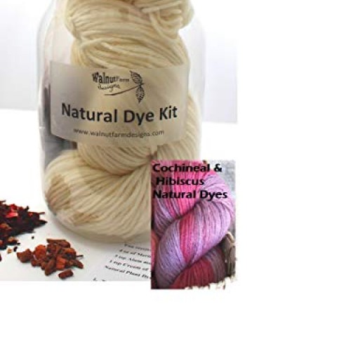 Purple & Pink Natural Dye Kit for Naturally Plant Dyed Yarn Natura...