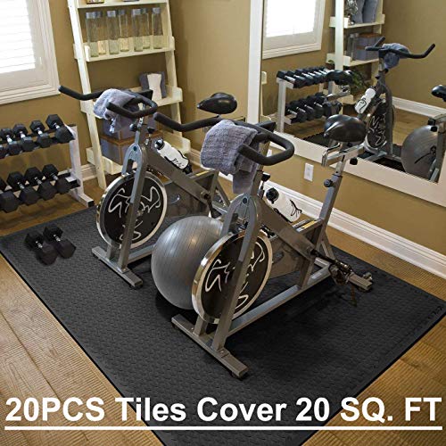 Walsai Exercise Mats Puzzle Foam Mats Gym Flooring Mat Cover 20 SQ...