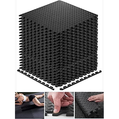 Walsai Exercise Mats Puzzle Foam Mats Gym Flooring Mat Cover 20 SQ...