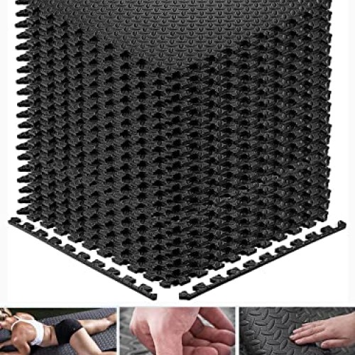 Walsai Exercise Mats Puzzle Foam Mats Gym Flooring Mat Cover 20 SQ...