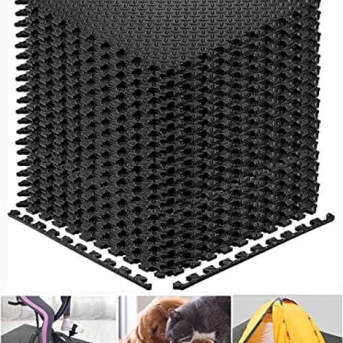 Walsai Exercise Mats Puzzle Foam Mats Gym Flooring Mat Cover 20 SQ...