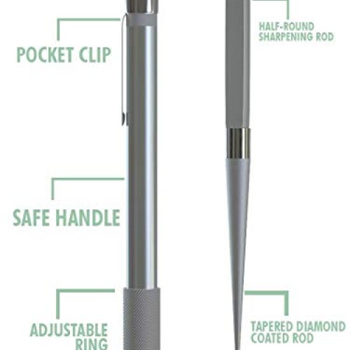 Serrated Knife Sharpener. Pocket Knife Sharpener, Tactical Pen Sha...