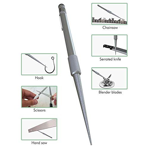 Serrated Knife Sharpener. Pocket Knife Sharpener, Tactical Pen Sha...