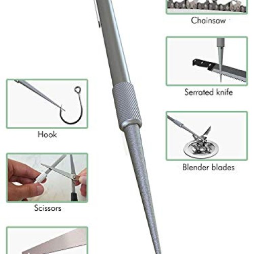 Serrated Knife Sharpener. Pocket Knife Sharpener, Tactical Pen Sha...