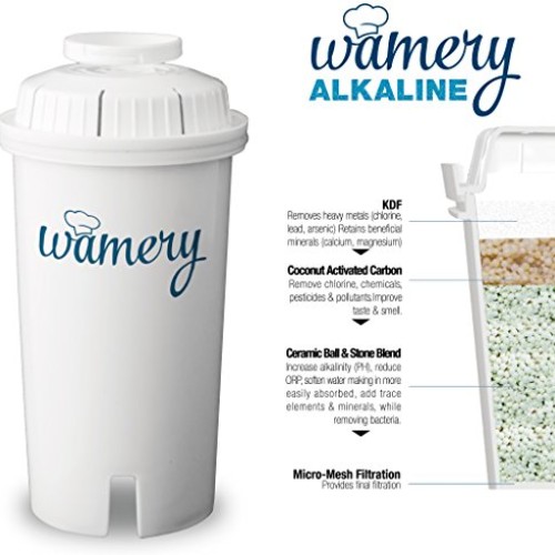 Wamery Certified Alkaline Water Filter Replacement 3-Pack, Enhance...