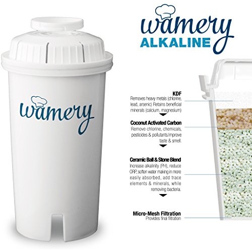 Wamery Certified Alkaline Water Filter Replacement 3-Pack, Enhance...