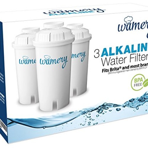 Wamery Certified Alkaline Water Filter Replacement 3-Pack, Enhance...
