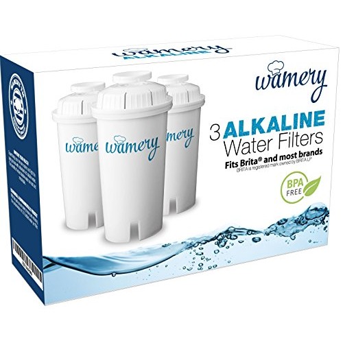 Wamery Certified Alkaline Water Filter Replacement 3-Pack, Enhance...