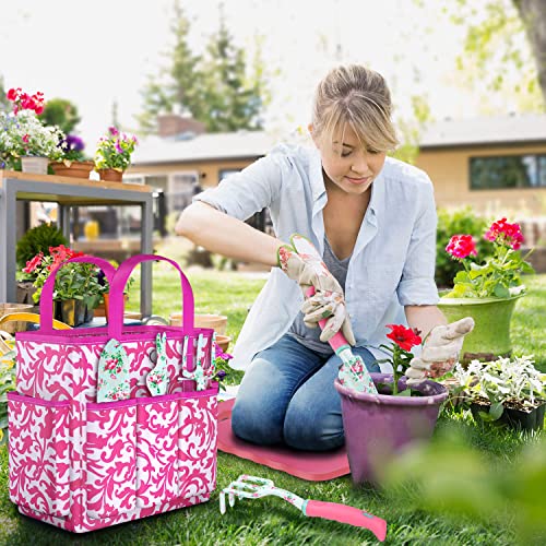 Gardening Tools, 8 Pcs Heavy Duty Floral Garden Tool Set Birthday ...