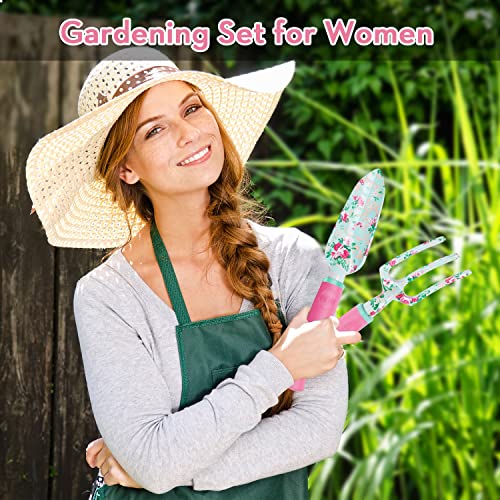 Gardening Tools, 8 Pcs Heavy Duty Floral Garden Tool Set Birthday ...