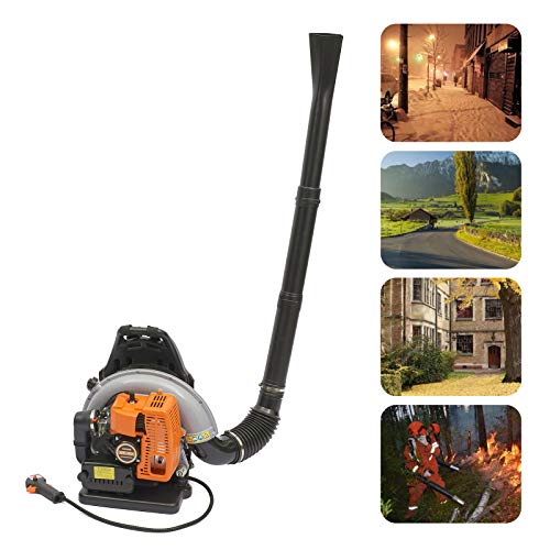 Backpack Leaf Blower, 65CC 2 Stroke Gas Powered Backpack Leaf Blow...