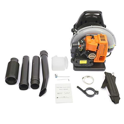 Backpack Leaf Blower, 65CC 2 Stroke Gas Powered Backpack Leaf Blow...